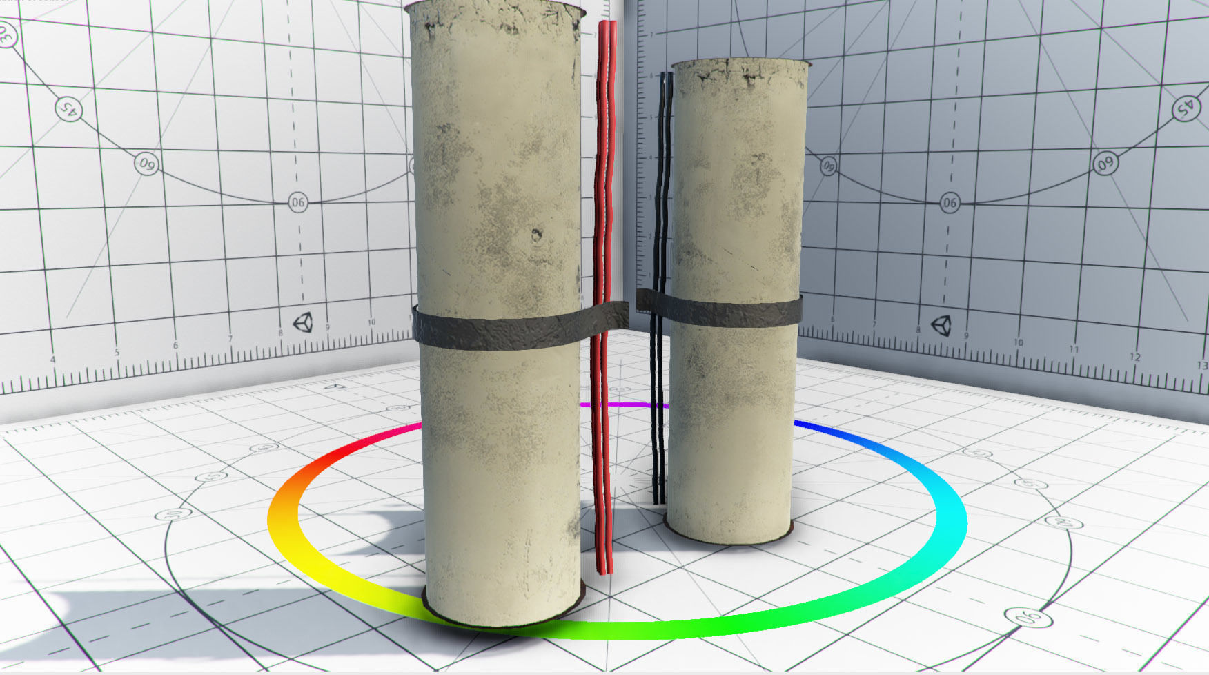 Abandoned Base Level Design Props Low-poly 3D model_6