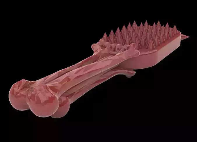 Boner spiked spanking paddle digital file stl 3d printing   3D print model