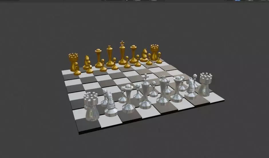 Chess Stilized 3D print model_0