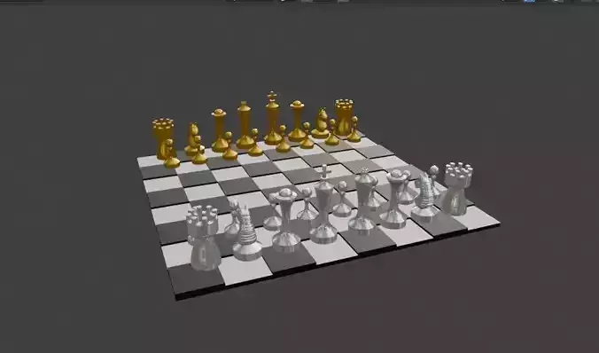 Chess Stilized 3D print model