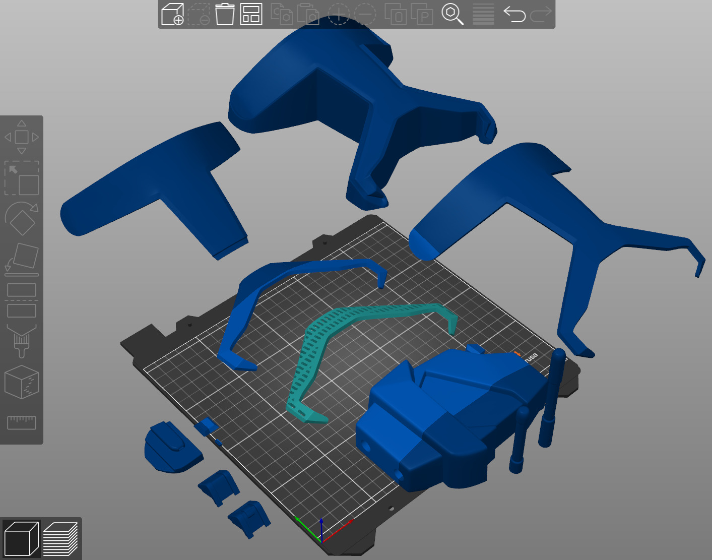 Phase 1 Commando helmet with attachments 3d print file 3D print model_7