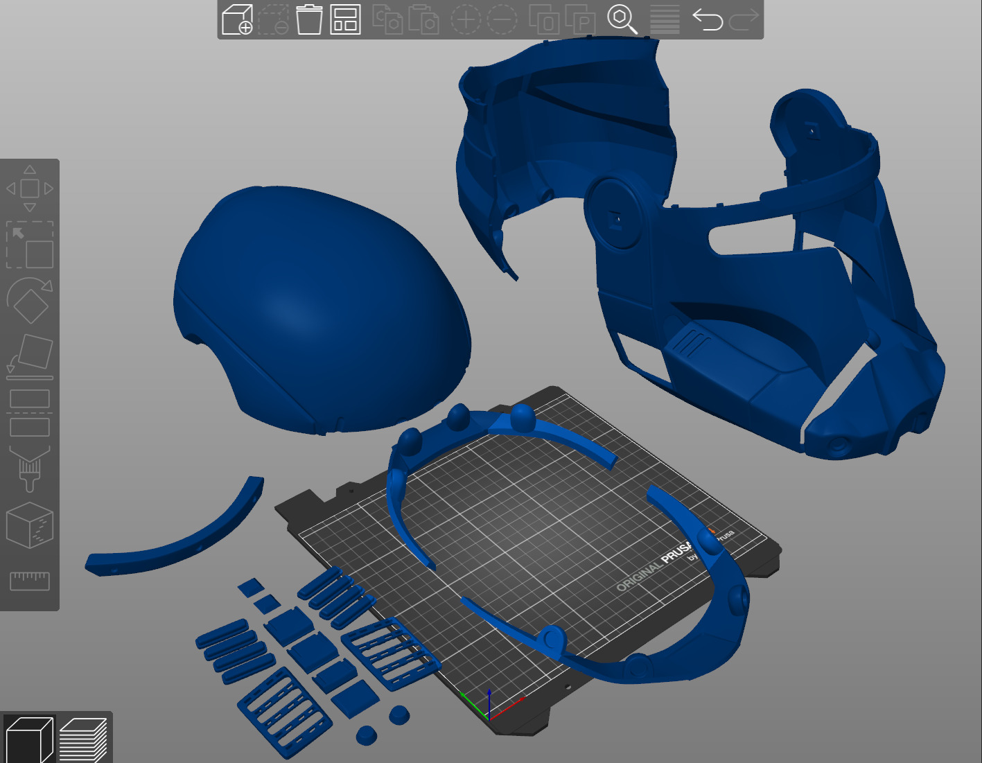 Phase 1 Commando helmet with attachments 3d print file 3D print model_6