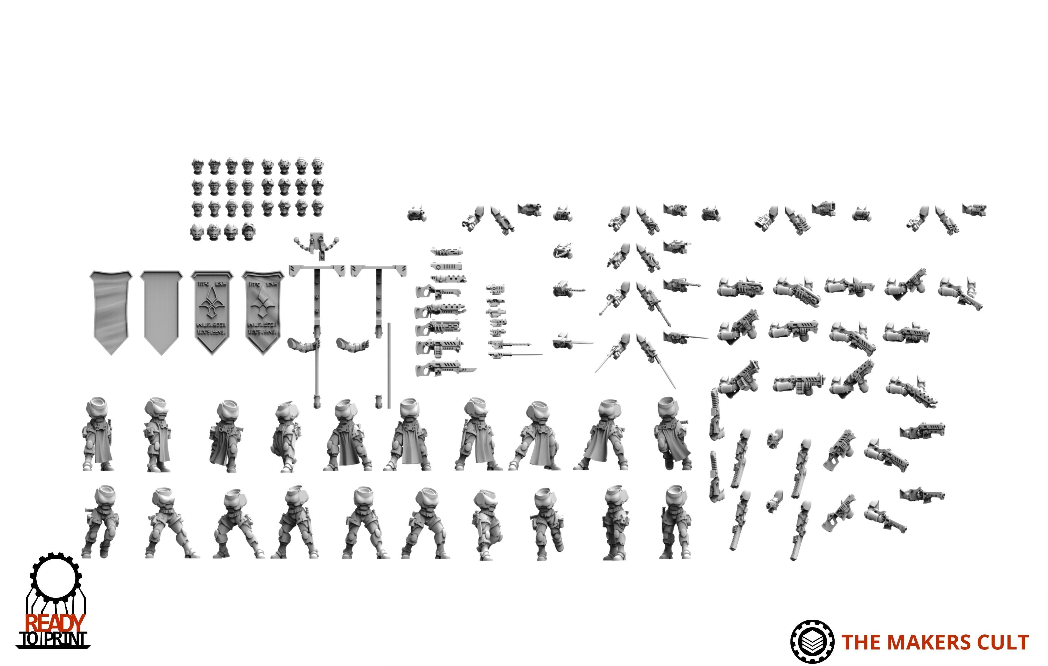 Daughters of War - Tactical Infantry 3D print model_4