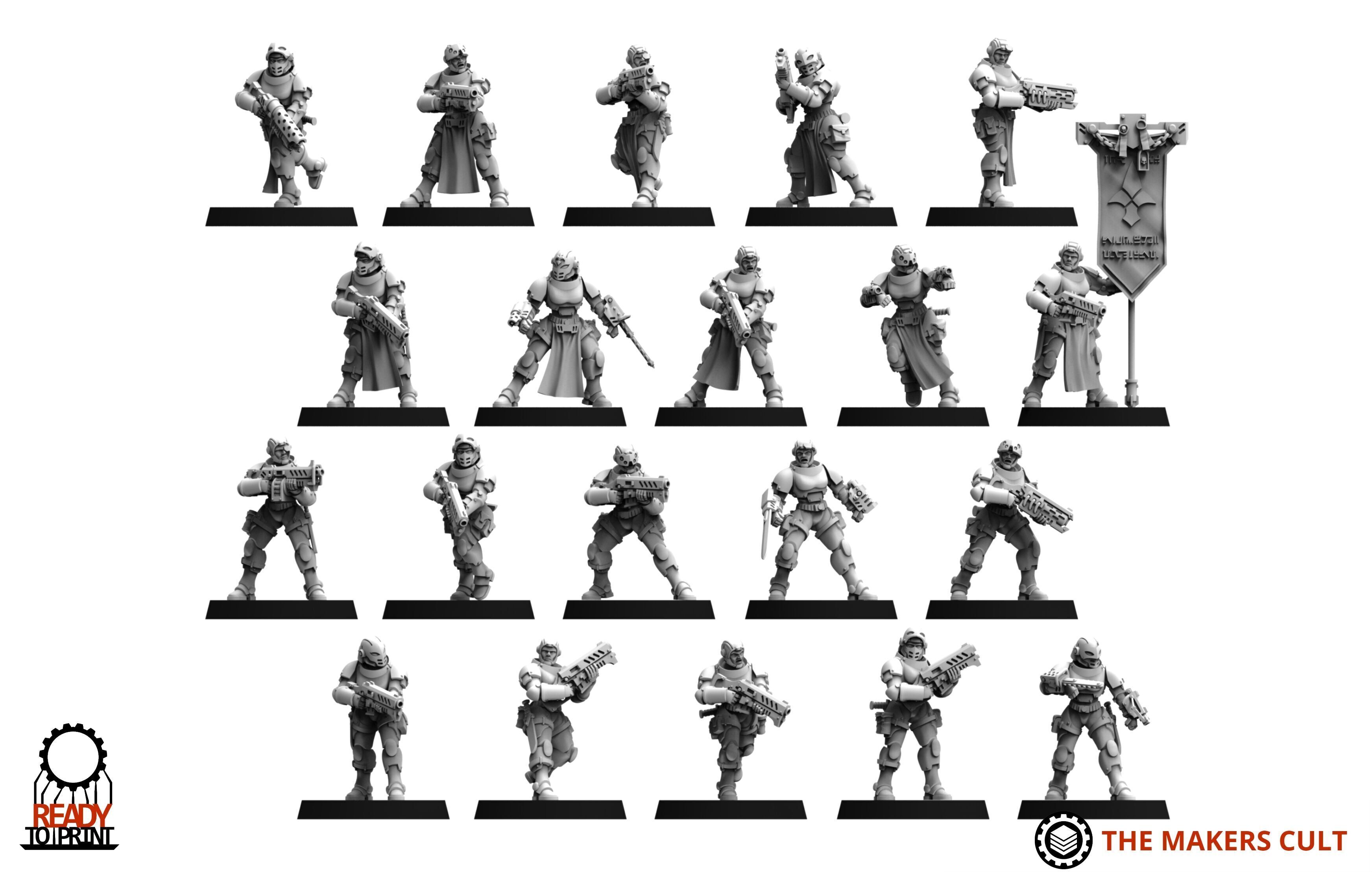 Daughters of War - Tactical Infantry 3D print model_5