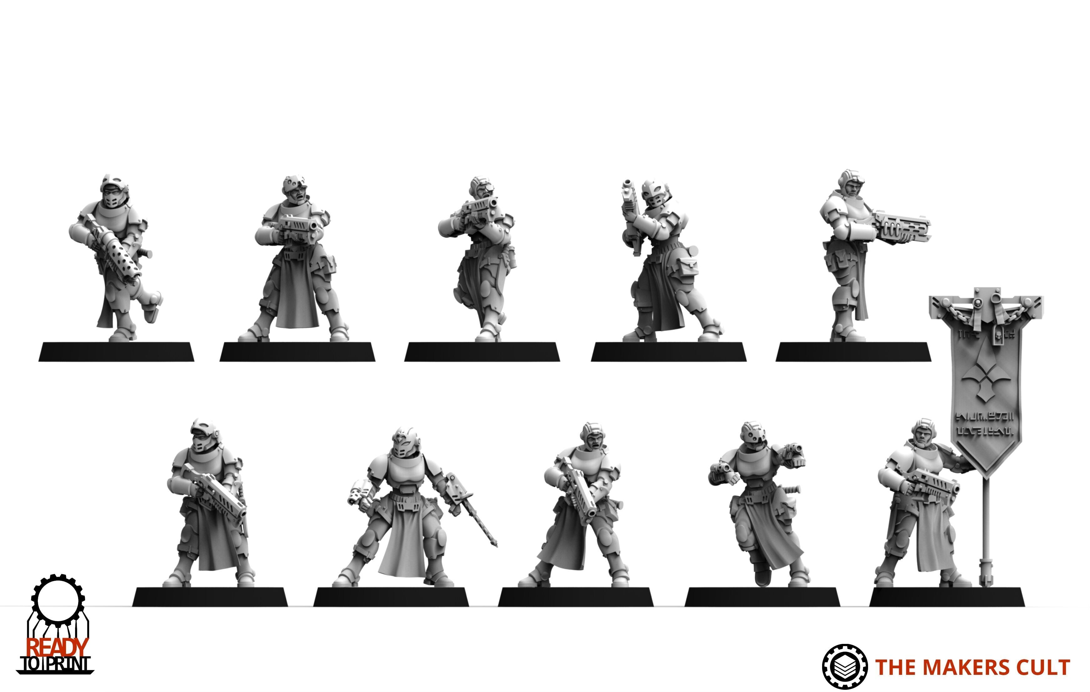 Daughters of War - Tactical Infantry 3D print model_6