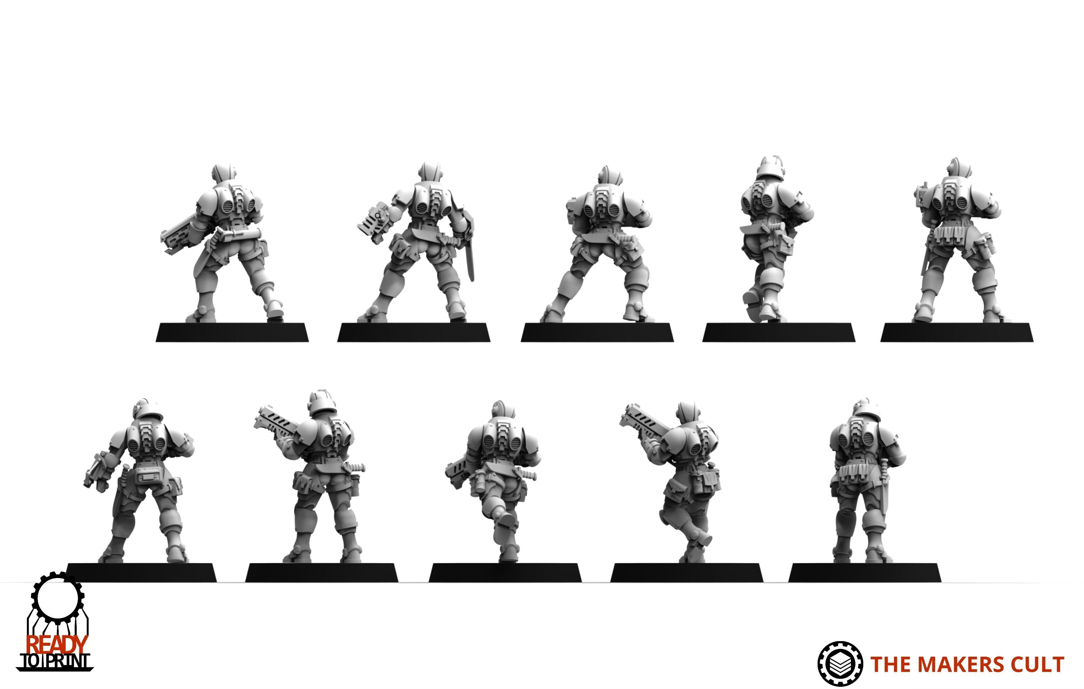 Daughters of War - Tactical Infantry 3D print model_9