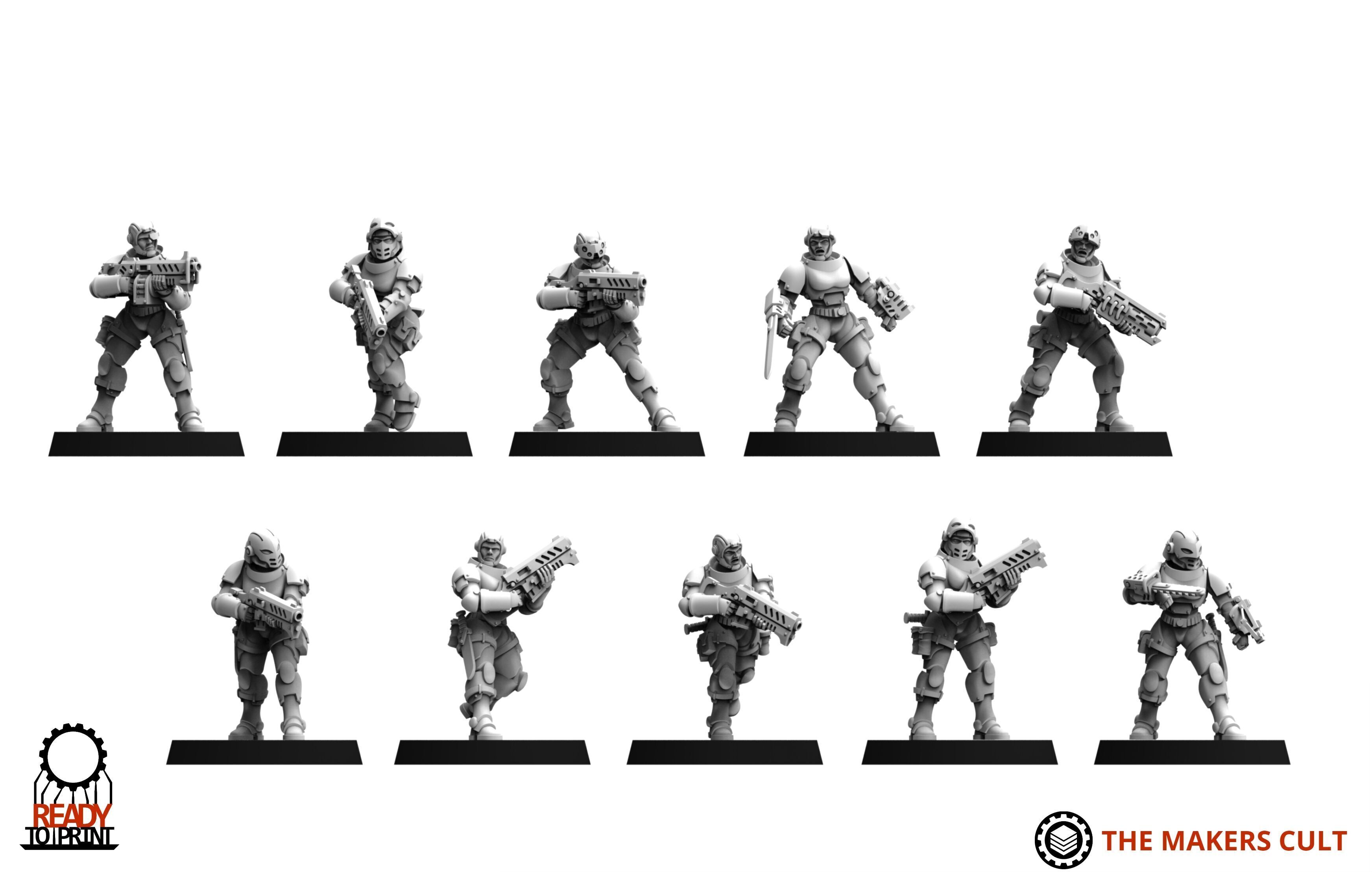 Daughters of War - Tactical Infantry 3D print model_8