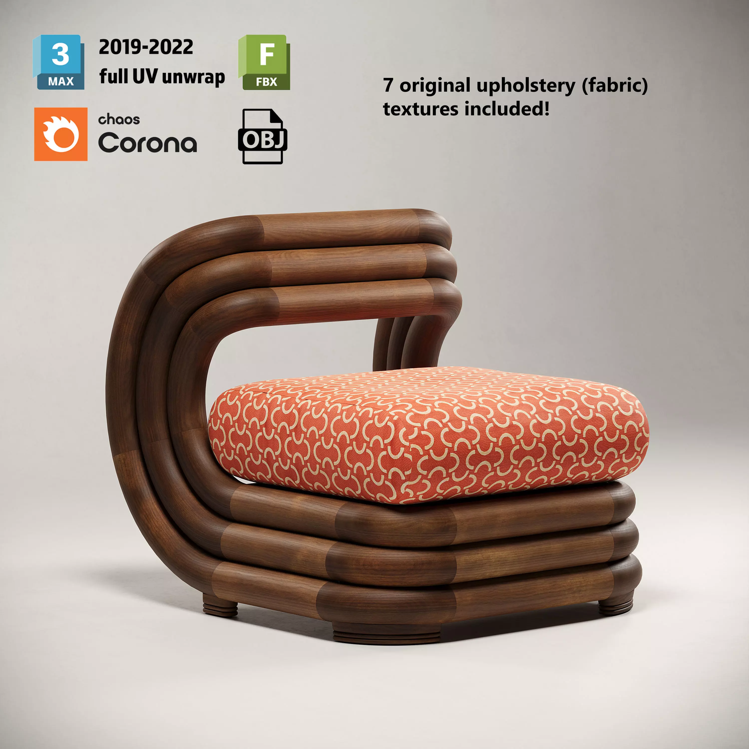 Moruna C Chair by Don Tanani 3D model_0
