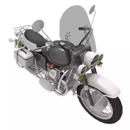 Motorcycle Low-poly 3D model
