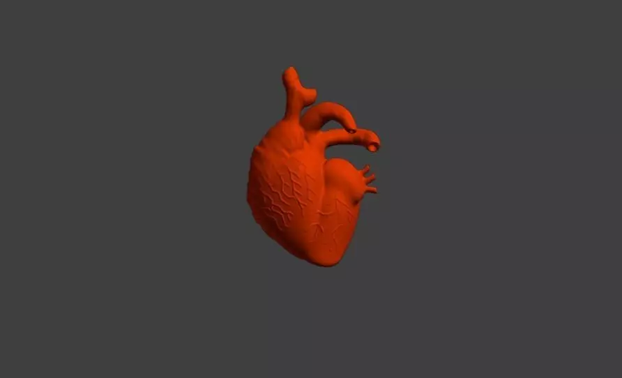Realistic Hearth 3D print model_0