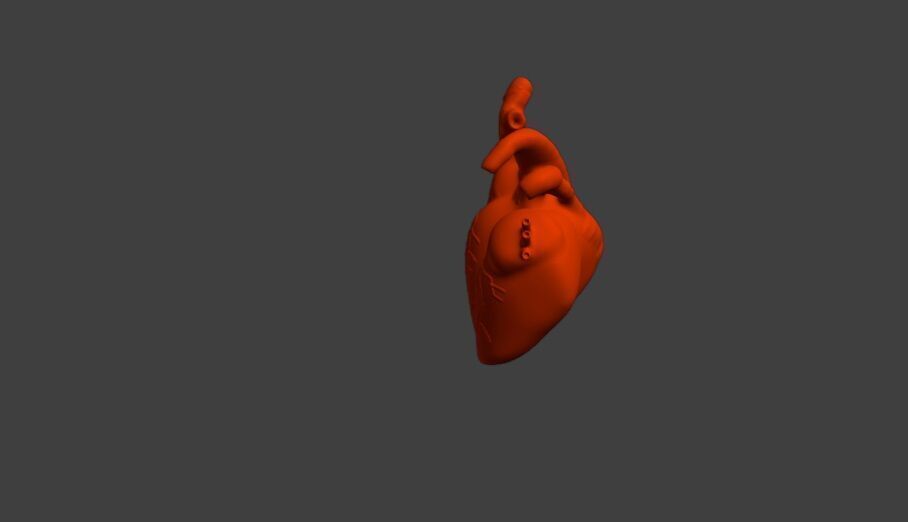 Realistic Hearth 3D print model_1