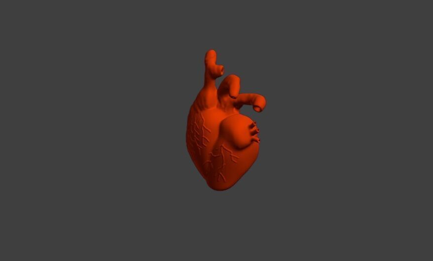 Realistic Hearth 3D print model_3