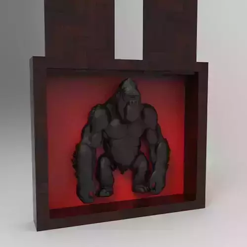 Gorilla Behind the Wood - Gorilla Box Gift 3D Printer