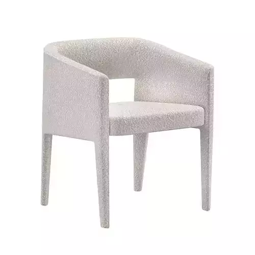 Nico Dining Armchair - Ivory Boucle