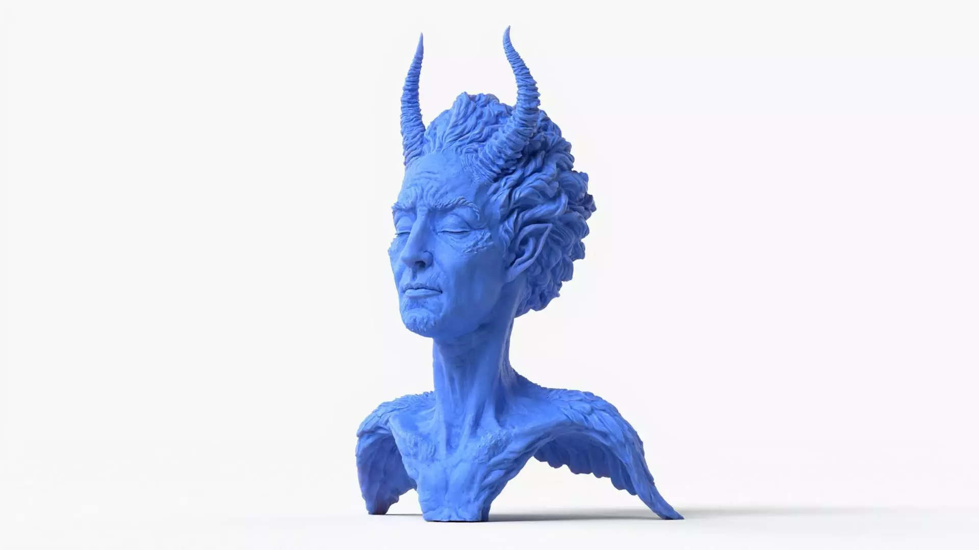 Angel Demon Bust 3D print model