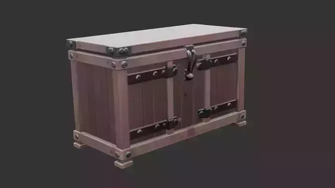 Heavy Ironbound Cabinet