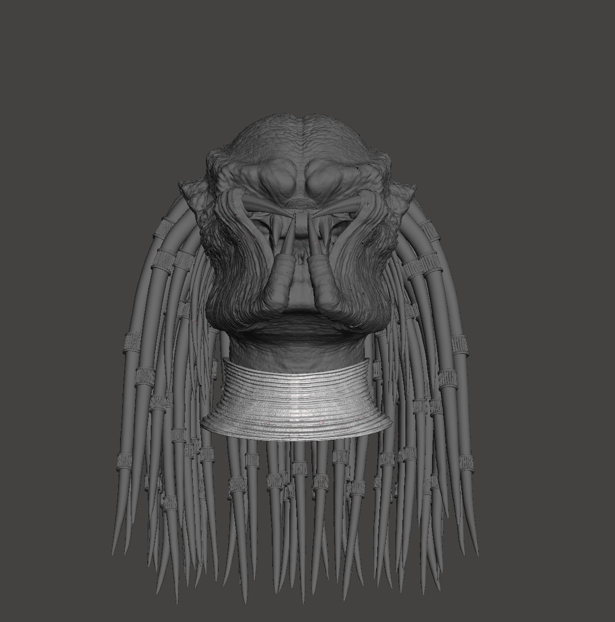 Predator 1987 Jungle Hunter Neckring 3D print model_3
