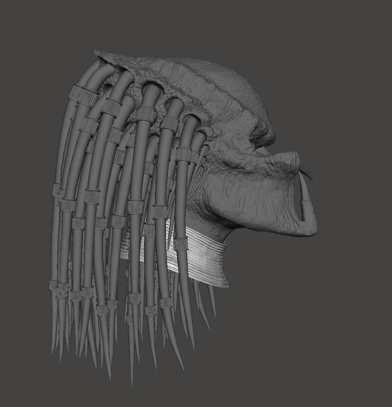 Predator 1987 Jungle Hunter Neckring 3D print model_9
