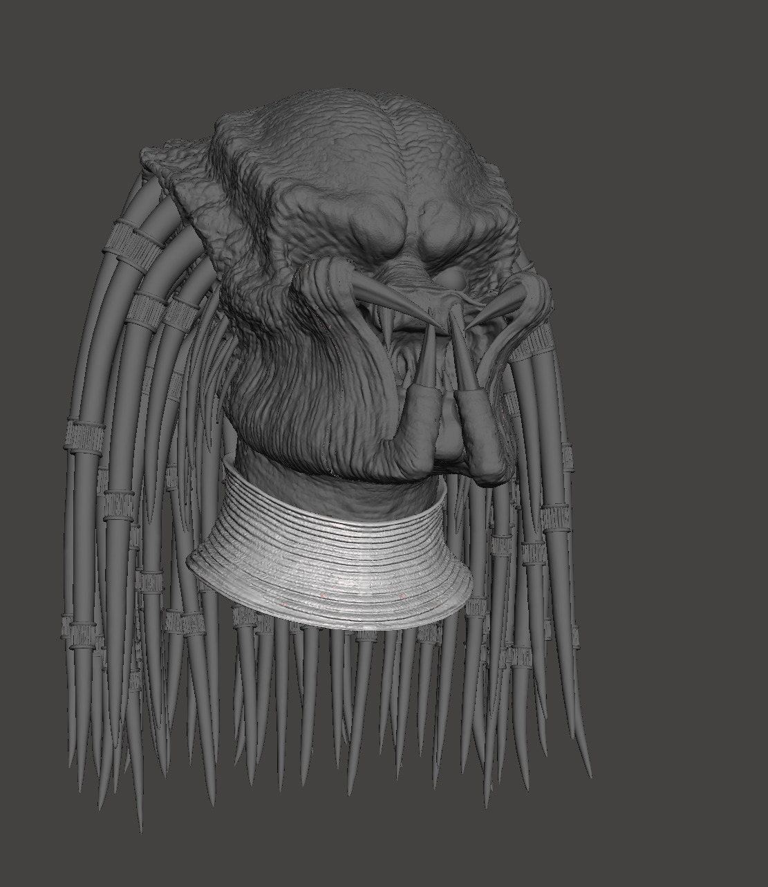 Predator 1987 Jungle Hunter Neckring 3D print model_6