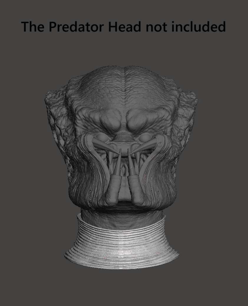 Predator 1987 Jungle Hunter Neckring 3D print model_2