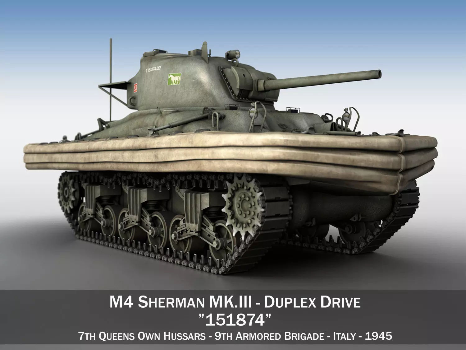 M4 Sherman MK III - Duplex Drive  3D model_0