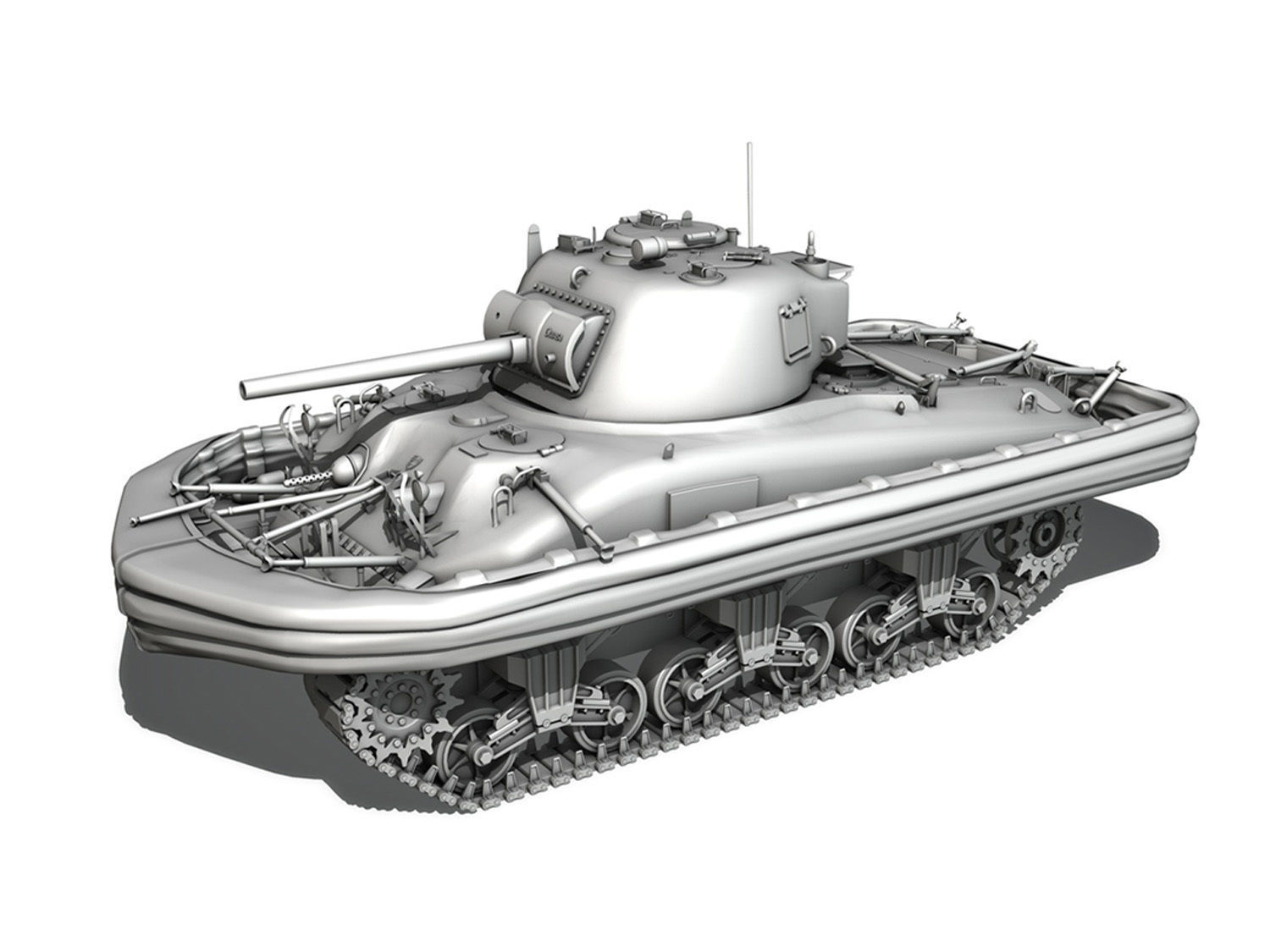 M4 Sherman MK III - Duplex Drive  3D model_12