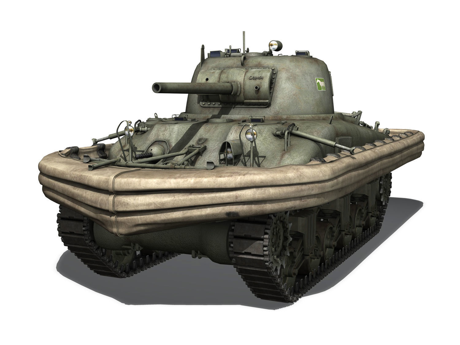 M4 Sherman MK III - Duplex Drive  3D model_1