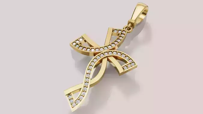 Diamond cross 3D print model C 95