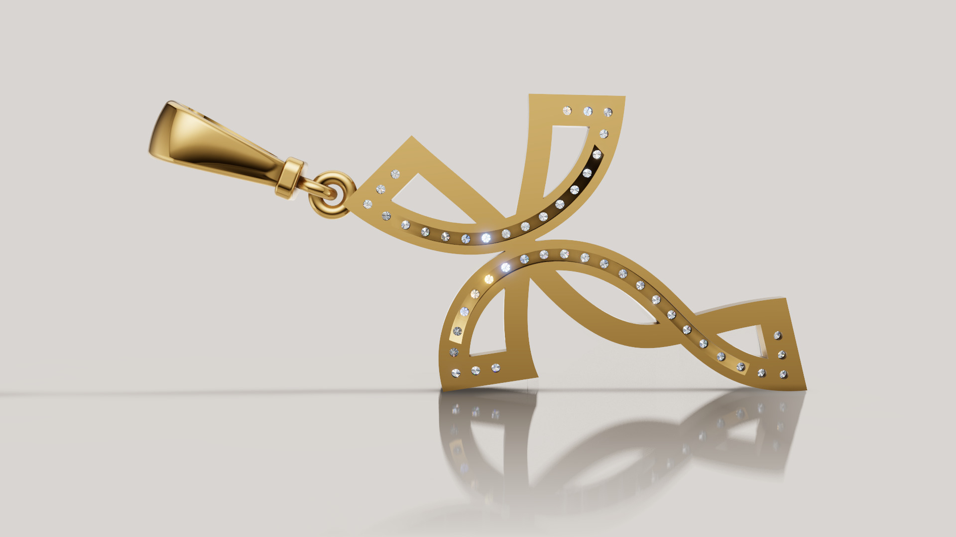 Diamond cross 3D print model C 95 3D print model_9