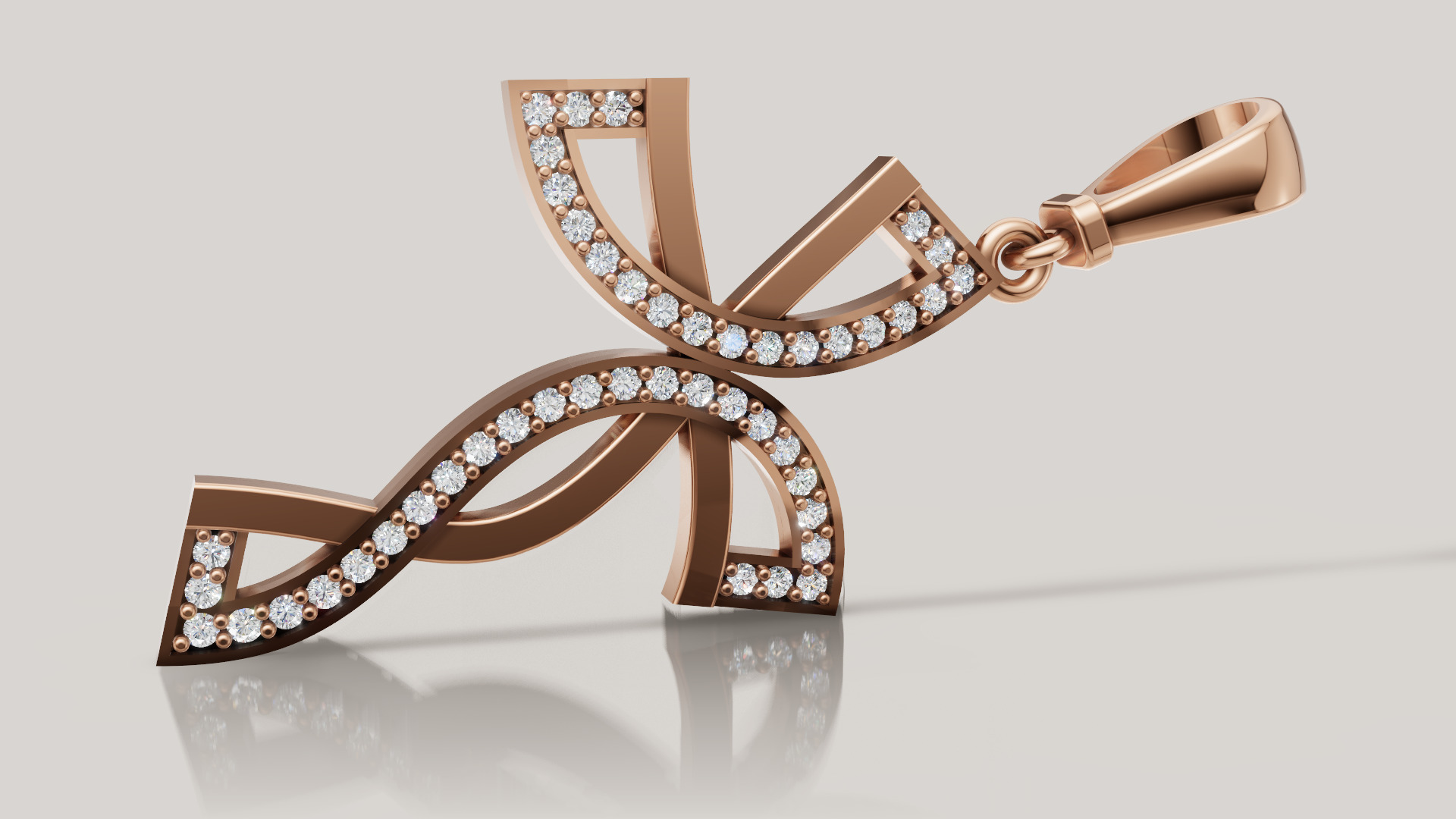 Diamond cross 3D print model C 95 3D print model_25