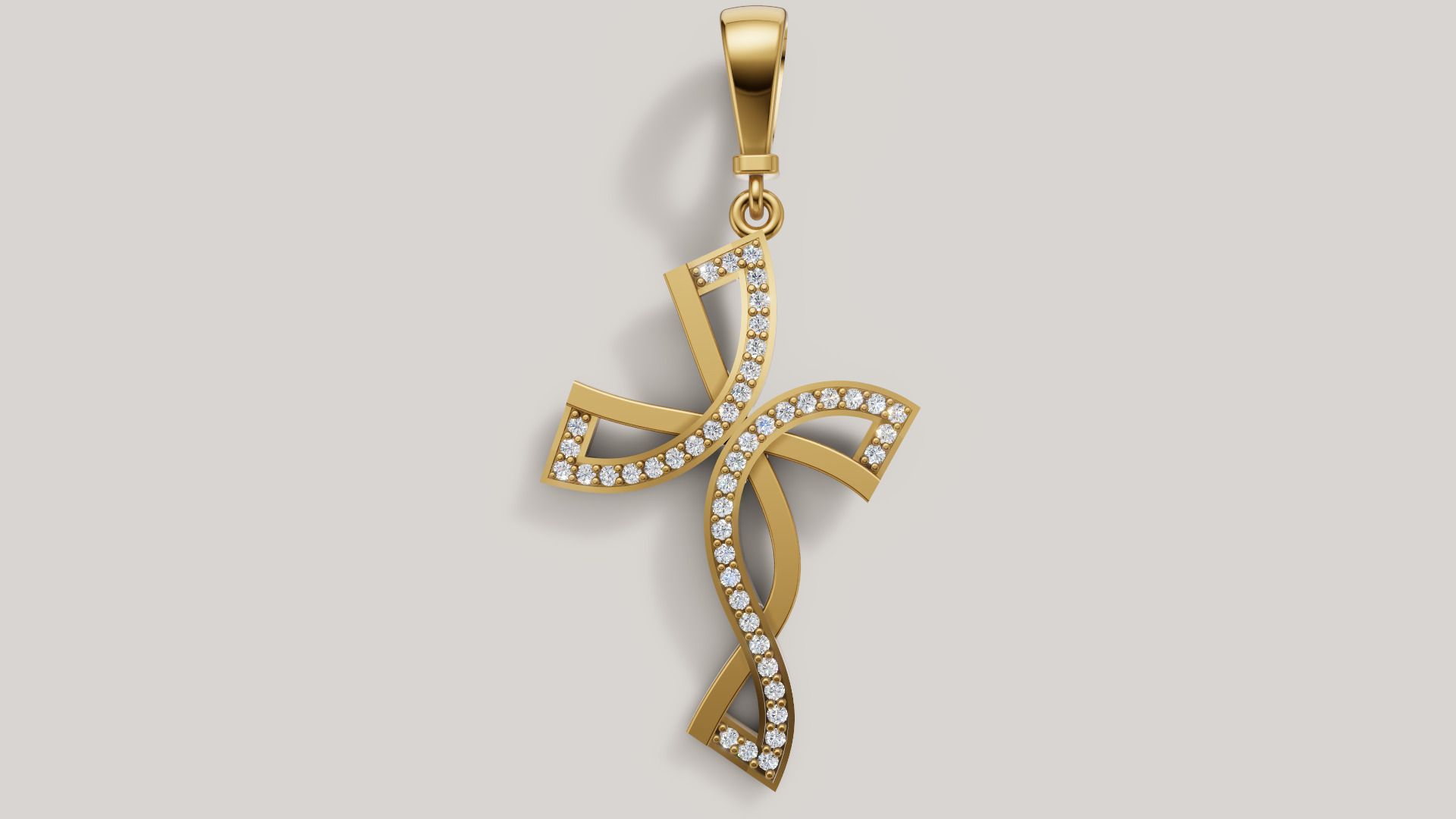 Diamond cross 3D print model C 95 3D print model_1