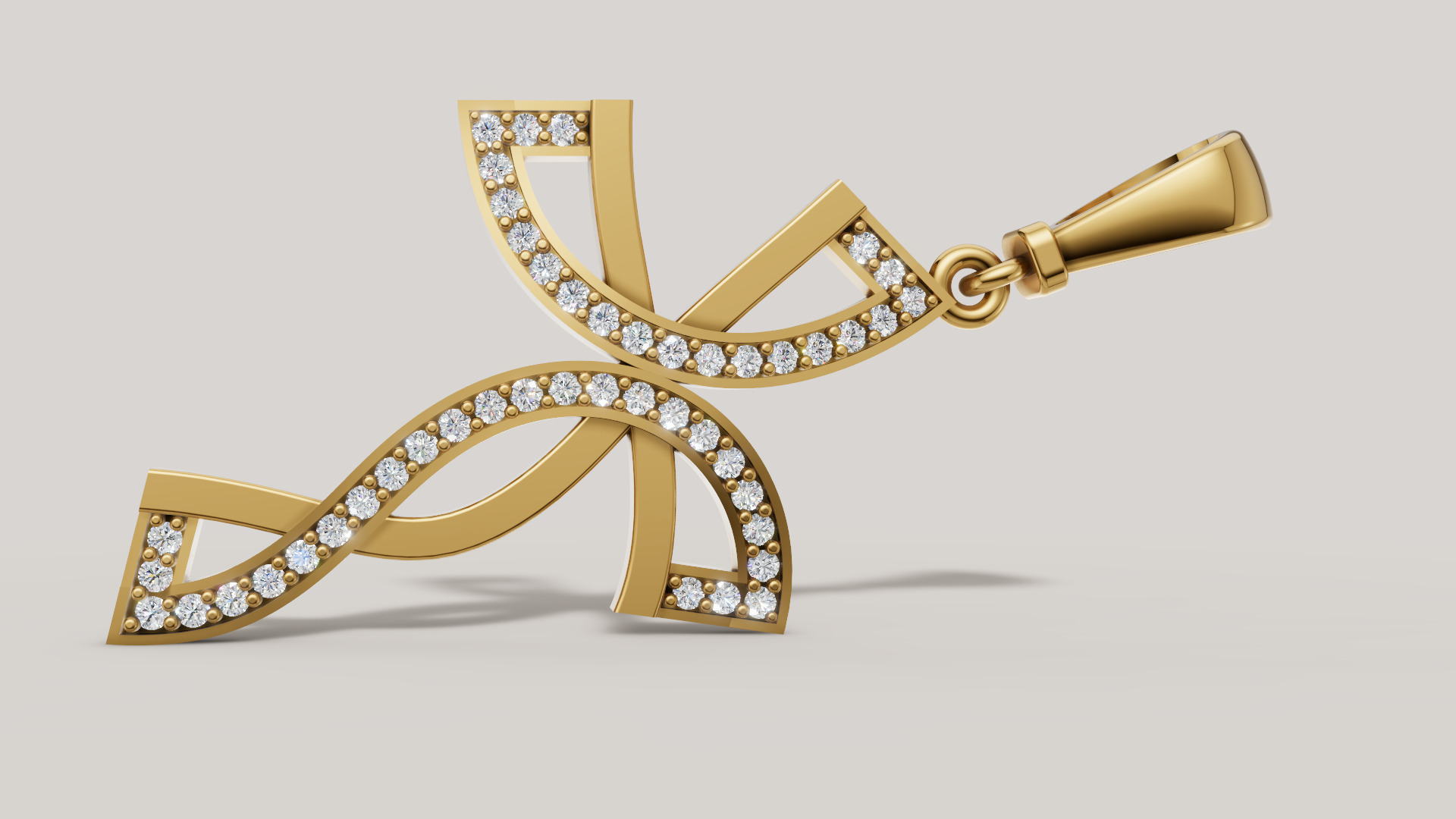 Diamond cross 3D print model C 95 3D print model_10