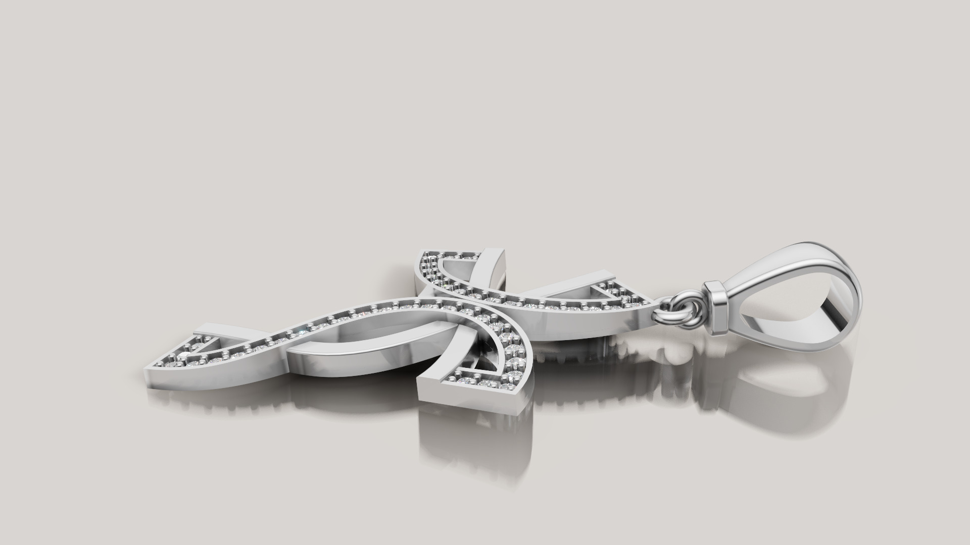 Diamond cross 3D print model C 95 3D print model_16