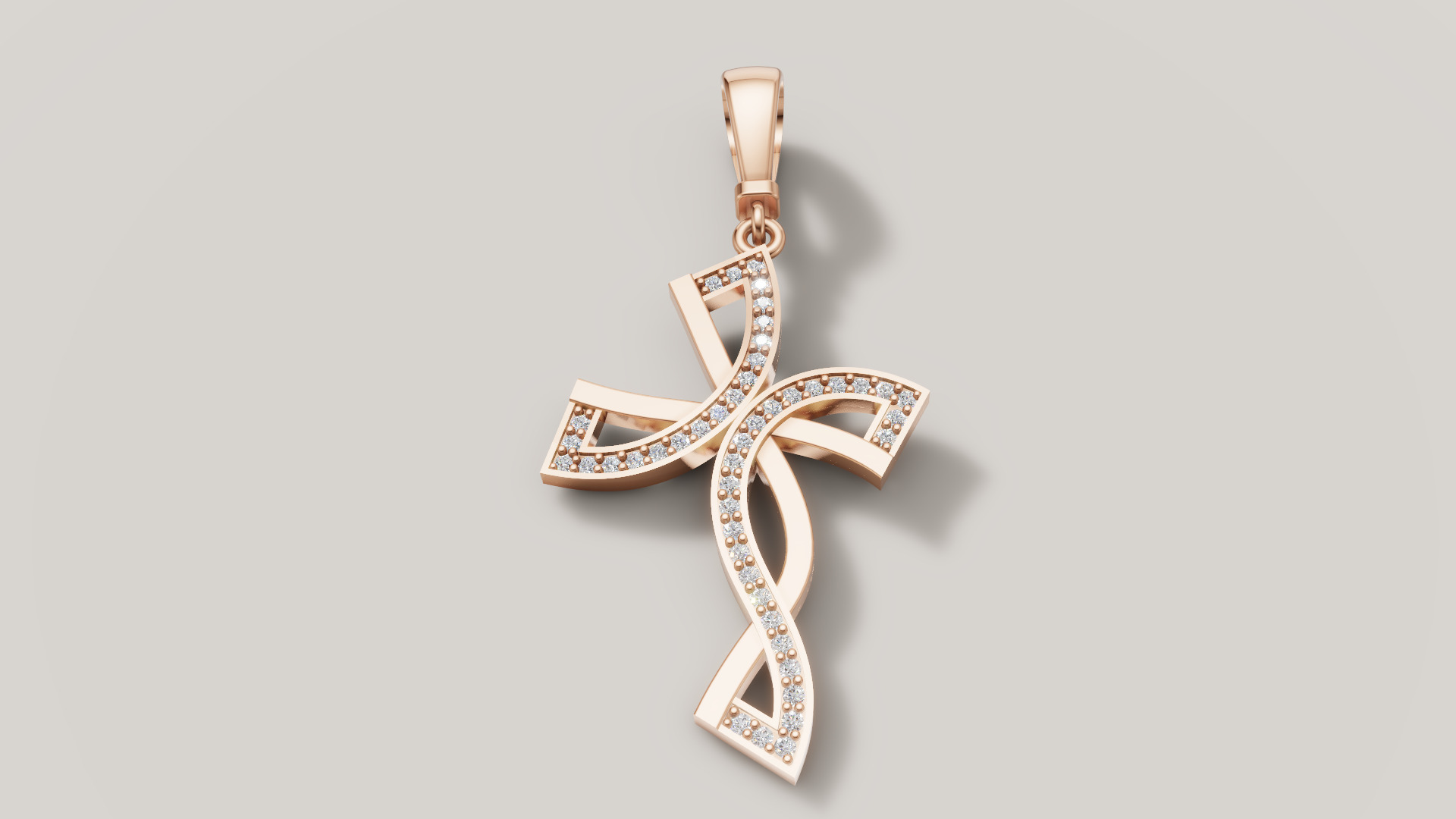 Diamond cross 3D print model C 95 3D print model_18