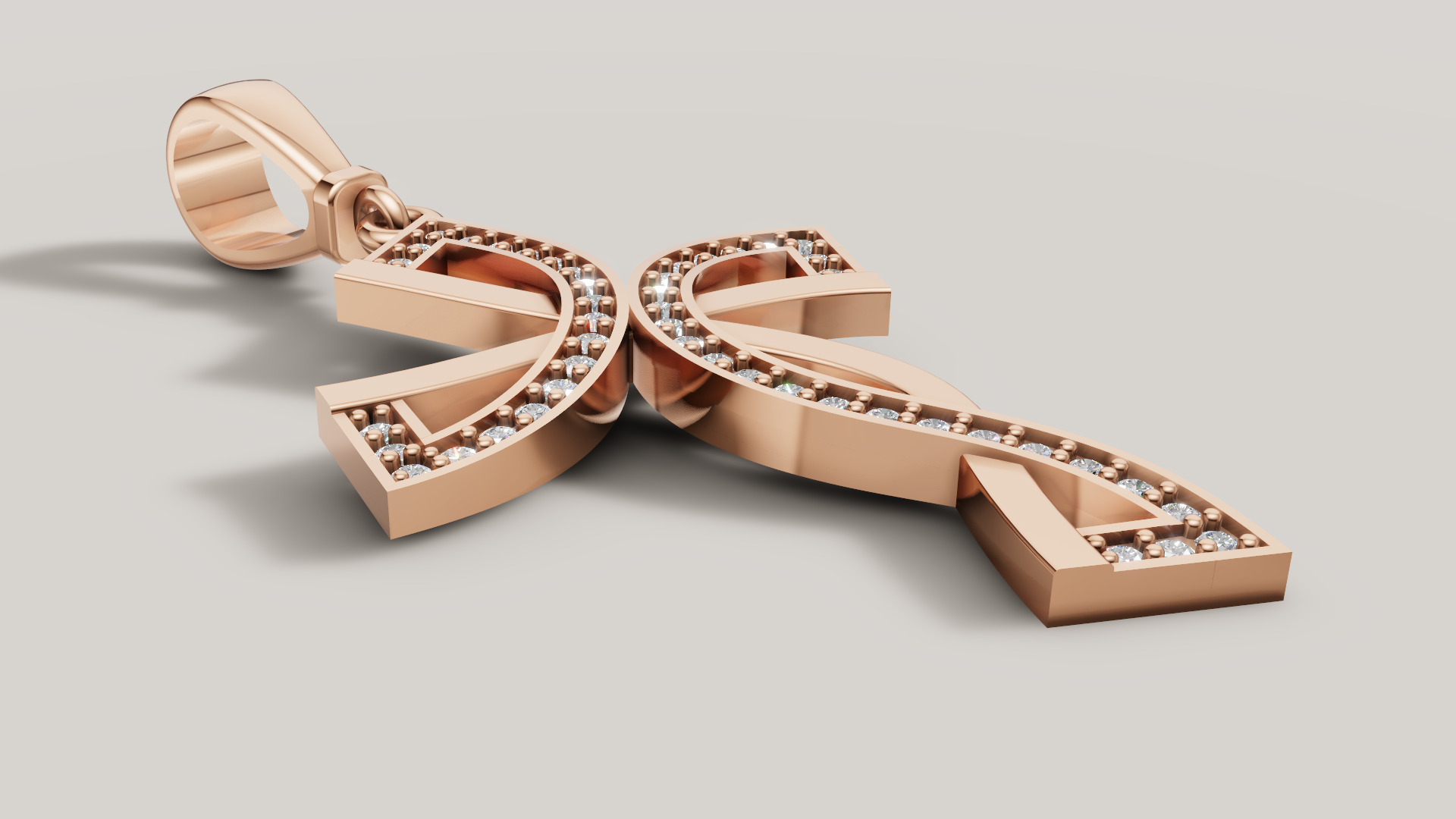 Diamond cross 3D print model C 95 3D print model_22