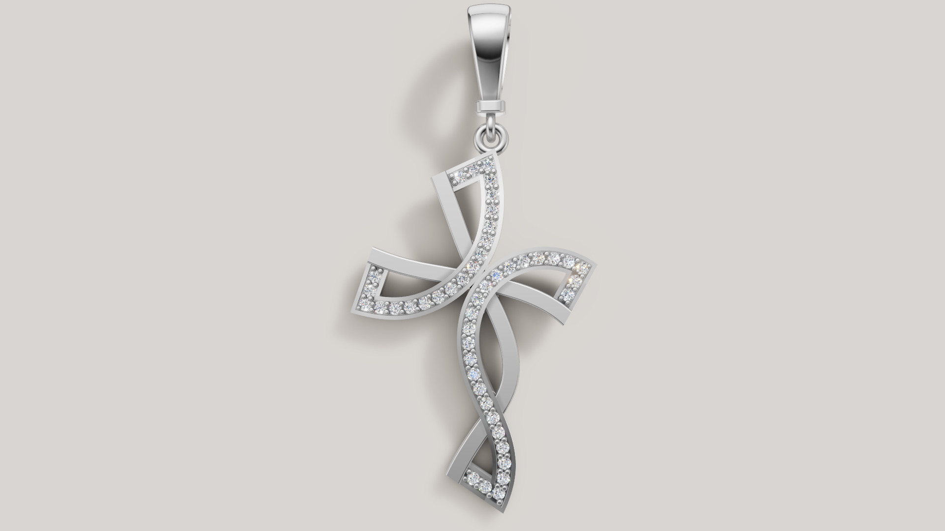 Diamond cross 3D print model C 95 3D print model_12