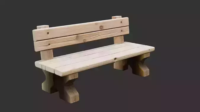Village Wooden Bench