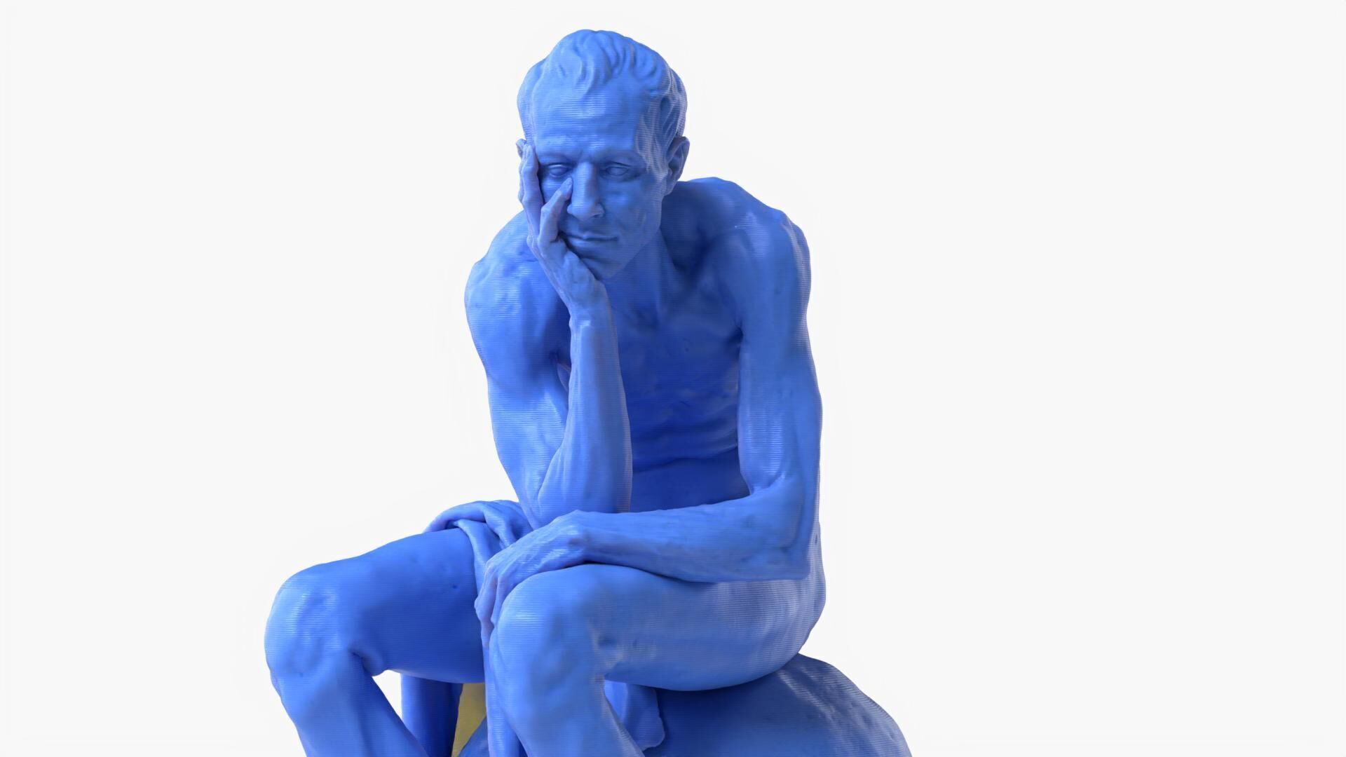 Thinker Reimagined Sculpture 3D print model_1
