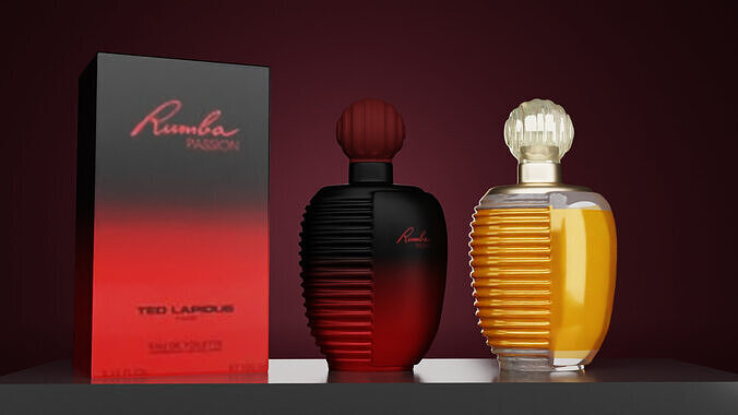 Rumba Passion Perfume Bottle Realistic for Product Visualization 3D model