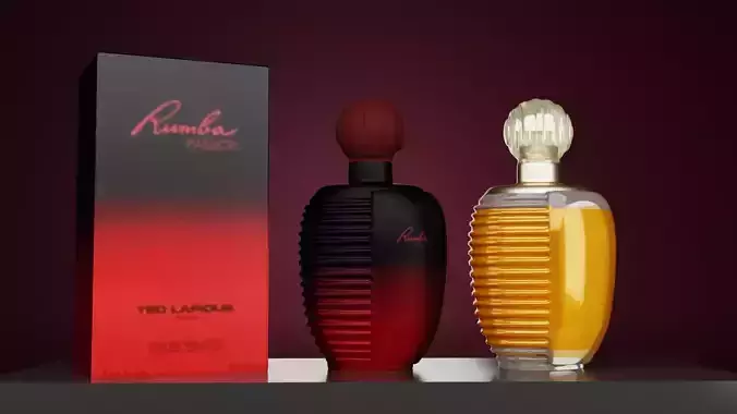 Rumba Passion Perfume Bottle Realistic for Product Visualization 3D model