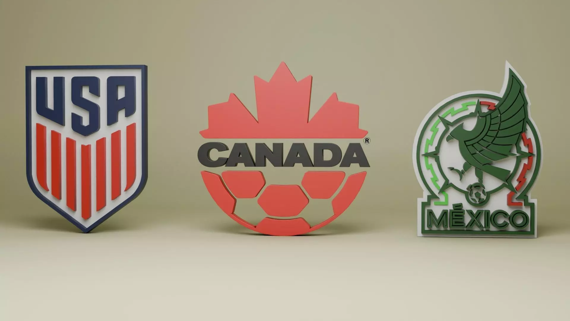 Northern Football Federations Logo 3D 3D model