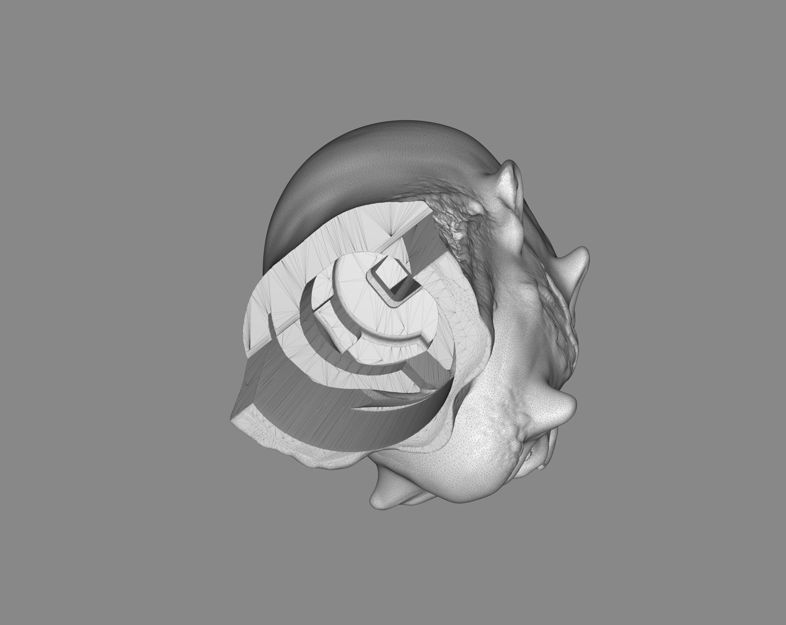 Prisioner Tortured Head 3D print model_23