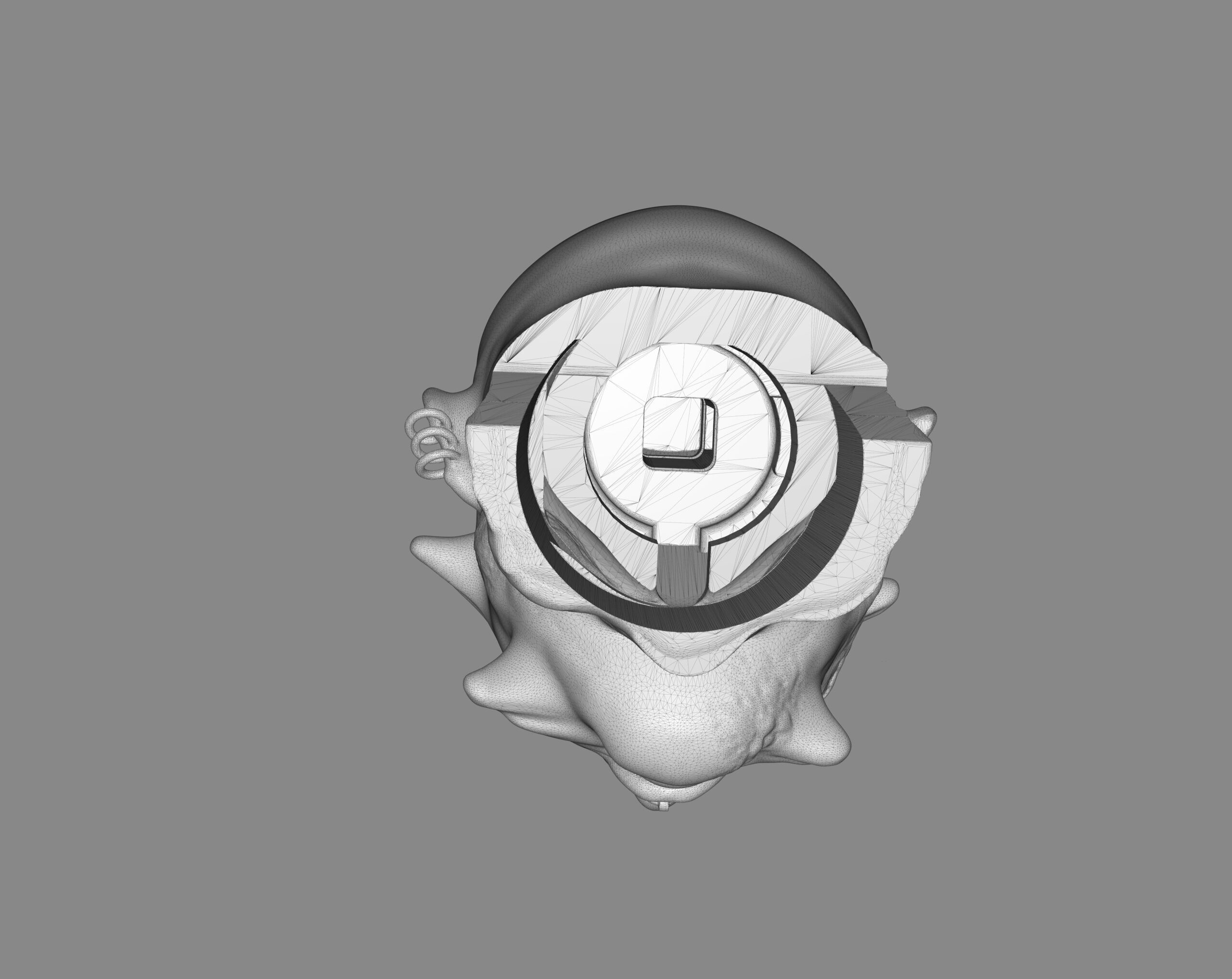 Prisioner Tortured Head 3D print model_22
