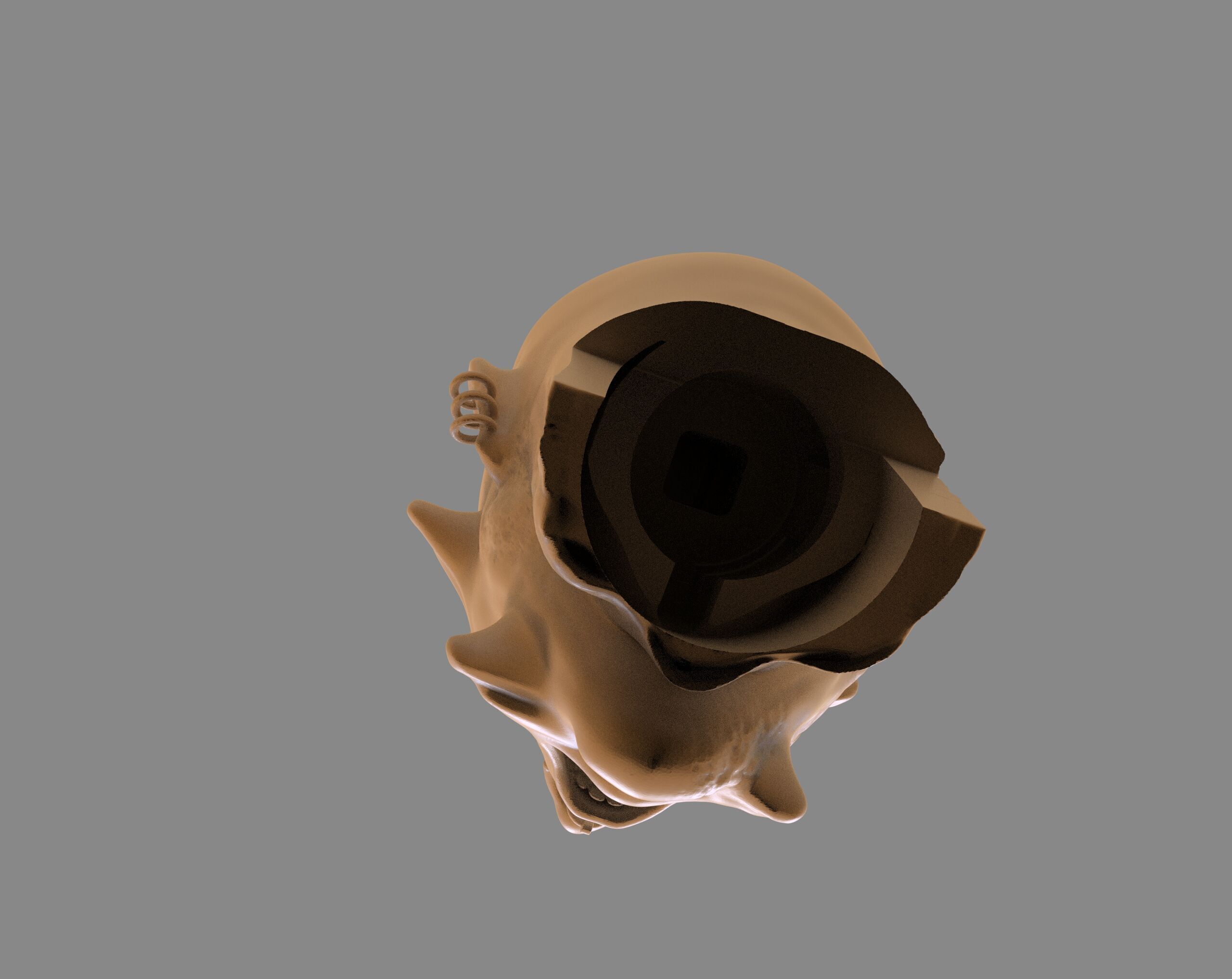 Prisioner Tortured Head 3D print model_8