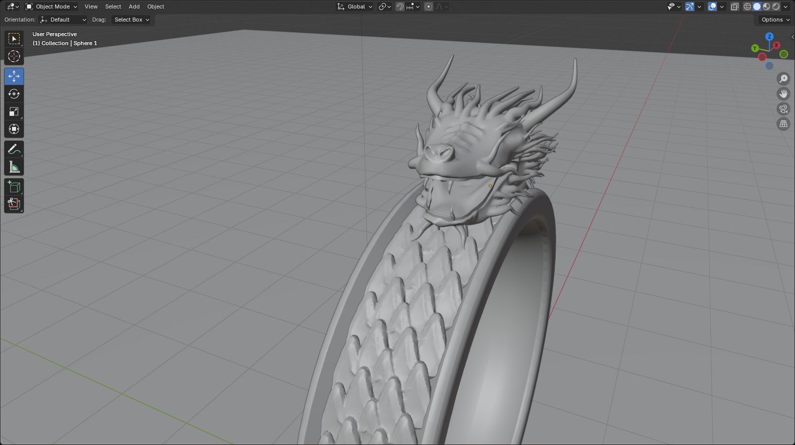 Jade Dragon 3D model_5