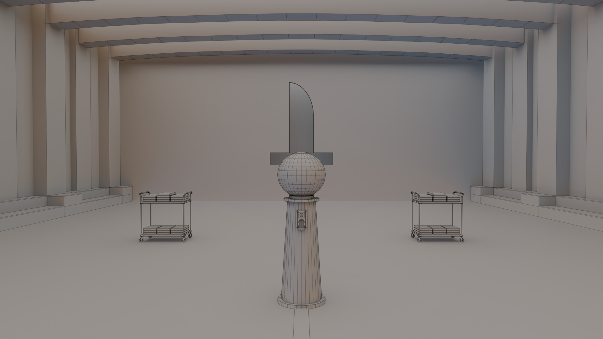 Squid Game Key-Knife Hall Season 3 3D model_11