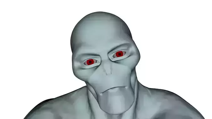 Realistic Alien - Rigged Low-poly 3D model
