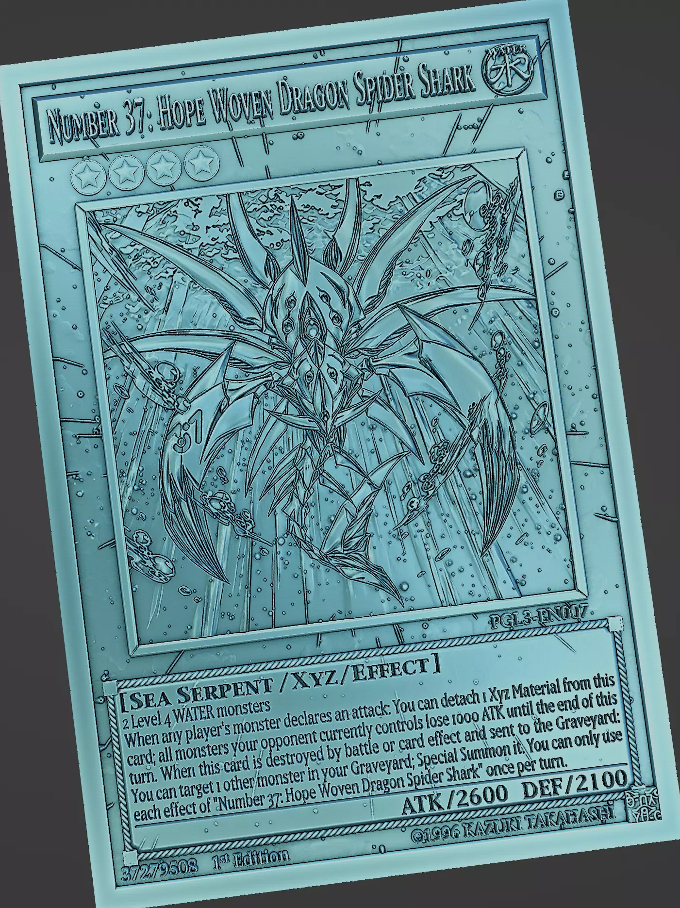 Number 37 Hope Woven Dragon Spider Shark - yu-gi-oh 3D print model