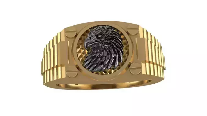 Eagle Figured Unisex Ring