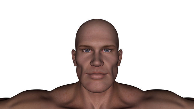 Realistic Alpha Male - Rigged Low-poly 3D model